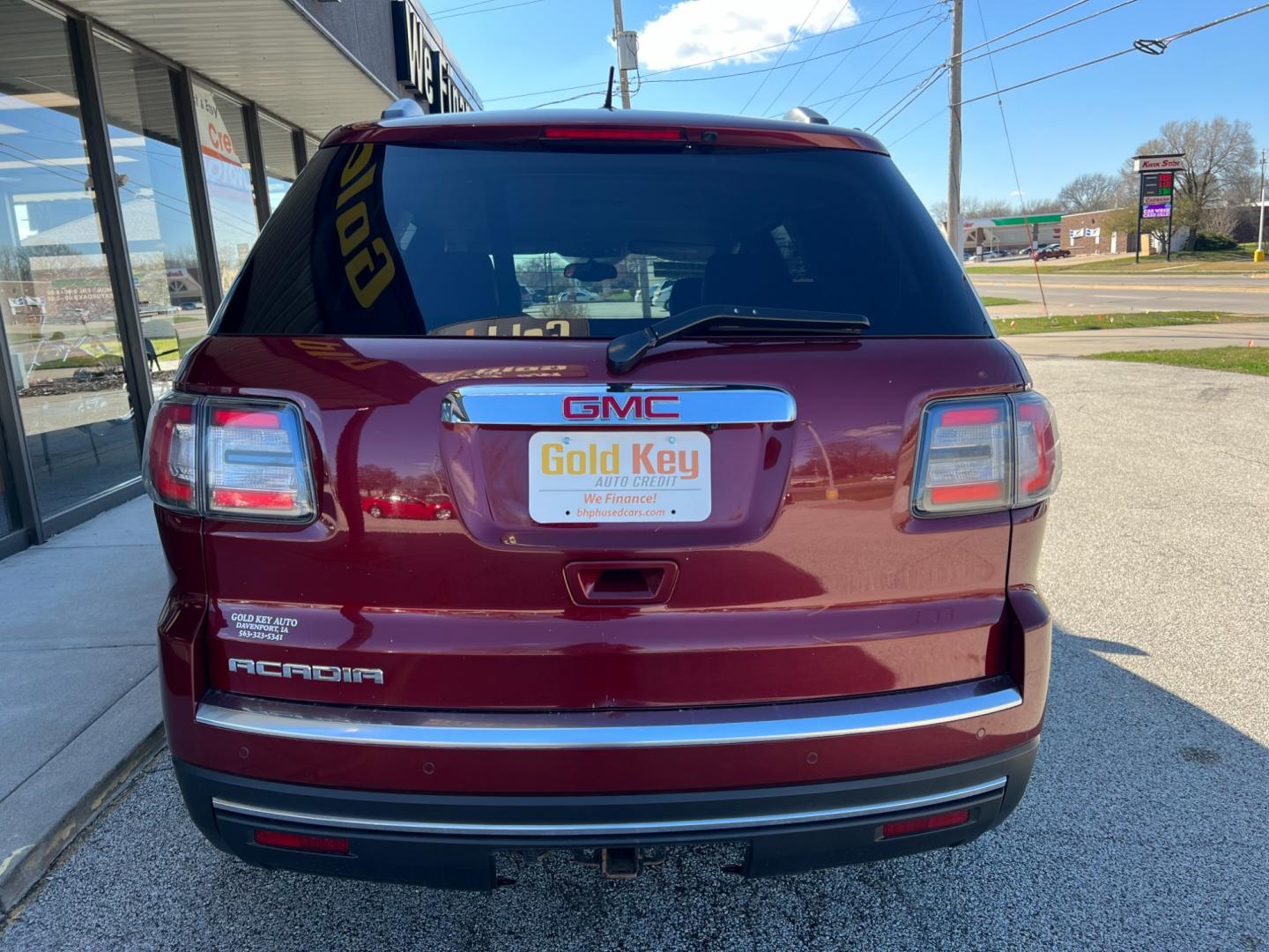 2016 Crimson Red Tintcoat GMC Acadia SLT-1 FWD (1GKKRRKD9GJ) with an 3.6L V6 DOHC 24V engine, 6-Speed Automatic transmission, located at 1633 W Kimberly, Davenport, IA, 52806, (563) 323-5341, 41.559456, -90.598732 - Photo#4